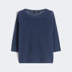 WEEKEND MAX MARA WKDCannone Linen Top in Navy