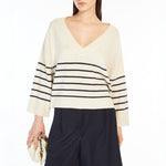 WEEKEND MAX MARA Leva Oversized Cashmere Sweater in Ecru