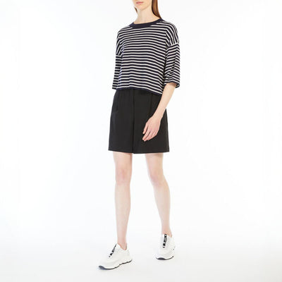 WEEKEND MAX MARA Amato Oversized Stretch Viscose Sweater in Navy