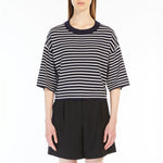 WEEKEND MAX MARA Amato Oversized Stretch Viscose Sweater in Navy