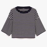 WEEKEND MAX MARA Amato Oversized Stretch Viscose Sweater in Navy