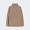 WEEKEND MAX MARA WKDBorgia High Neck Wool Jumper in Hazelnut Brown