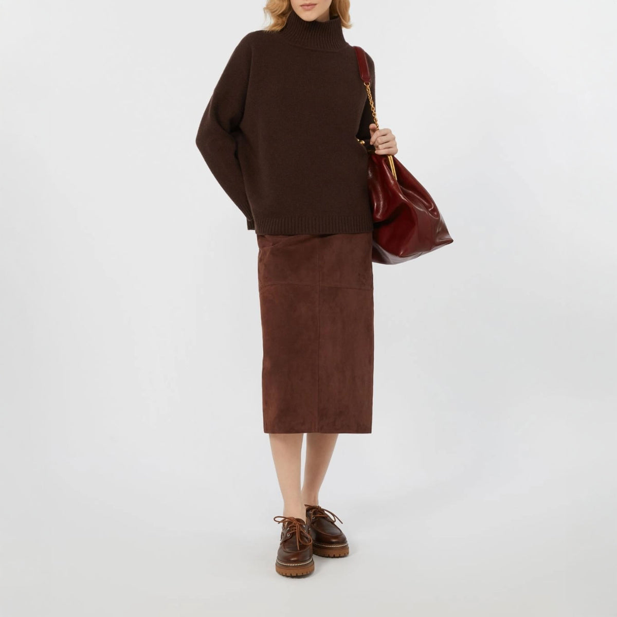 WEEKEND MAX MARA Borgia Jumper in Chocolate