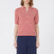 WEEKEND MAX MARA Junior Cotton Yarn Polo Shirt in Red Stripe