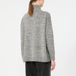 WEEKEND MAX MARA WKDBorgia High Neck Wool Jumper in Medium Grey Mouline
