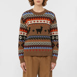 WEEKEND MAX MARA Quirite Jacquard Jumper in Camel