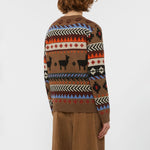 WEEKEND MAX MARA Quirite Jacquard Jumper in Camel