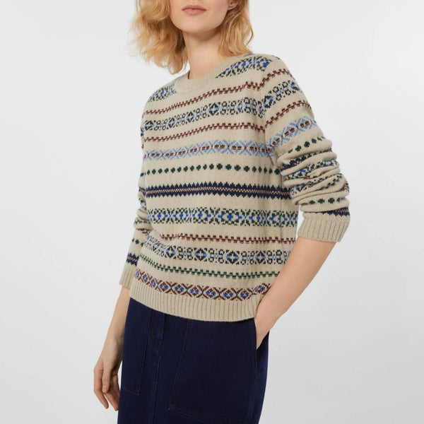 WEEKEND MAX MARA Quirite Jacquard Jumper in Ecru