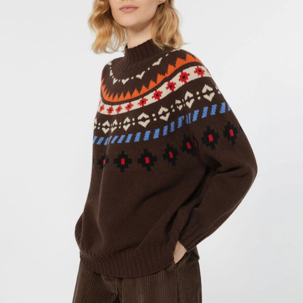 WEEKEND MAX MARA Hardy Sweater in Chocolate