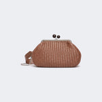 WEEKEND MAX MARA WKAere Woven Leather Bag in Tobacco