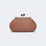 WEEKEND MAX MARA WKAere Woven Leather Bag in Tobacco