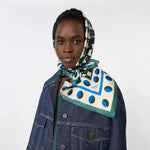 WEEKEND MAX MARA WKAonesto Printed Silk Scarf in Dark Green