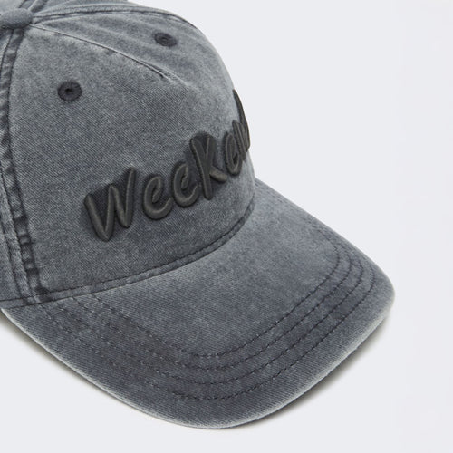WEEKEND MAX MARA Bruno Canvas Baseball Cap in Navy