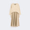 WEEKEND MAX MARA WKDDestino Technical Fabric and Cotton Dress in Hazelnut Brown
