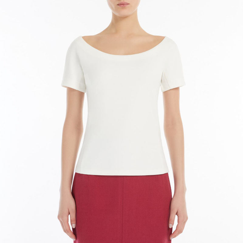WEEKEND MAX MARA Virtus Top in Ivory