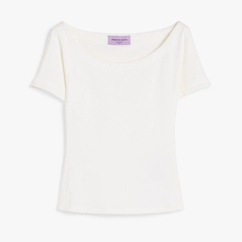 WEEKEND MAX MARA Virtus Top in Ivory