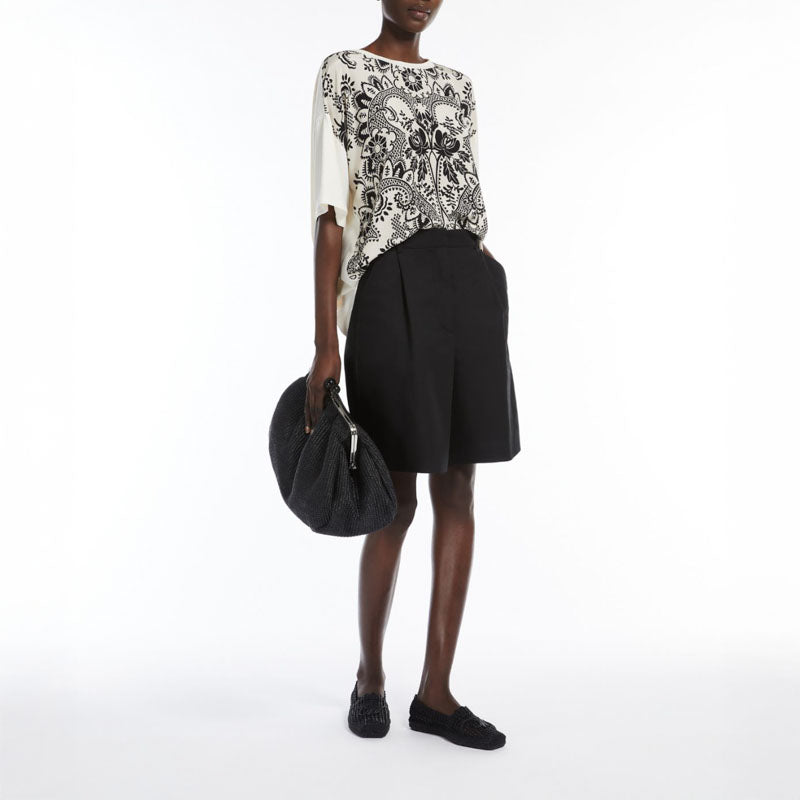 WEEKEND MAX MARA Pampas Top in Ivory Batik