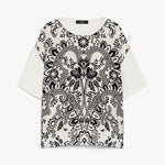 WEEKEND MAX MARA Pampas Top in Ivory Batik