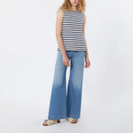 WEEKEND MAX MARA WKDMultih Stripe Tank in Navy