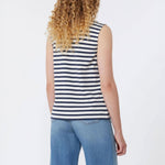 WEEKEND MAX MARA WKDMultih Stripe Tank in Navy