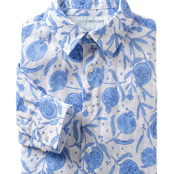 PINK HOUSE MUSTIQUE Pomegranate Shirt in Blue