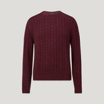 BELSTAFF Westport Crew Neck Jumper in Oxblood
