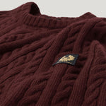 BELSTAFF Westport Crew Neck Jumper in Oxblood