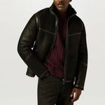 BELSTAFF Westport Crew Neck Jumper in Oxblood