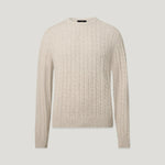 BELSTAFF Westport Crew Neck Jumper in Pale Stone