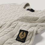 BELSTAFF Westport Crew Neck Jumper in Pale Stone