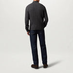 BELSTAFF Westport Quarter Zip Jumper in Charcoal Melange