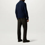 BELSTAFF Westport Quarter Zip Jumper in Dark Ink