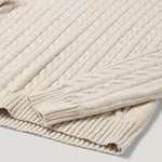 BELSTAFF Westport Quarter Zip Jumper in Pale Stone