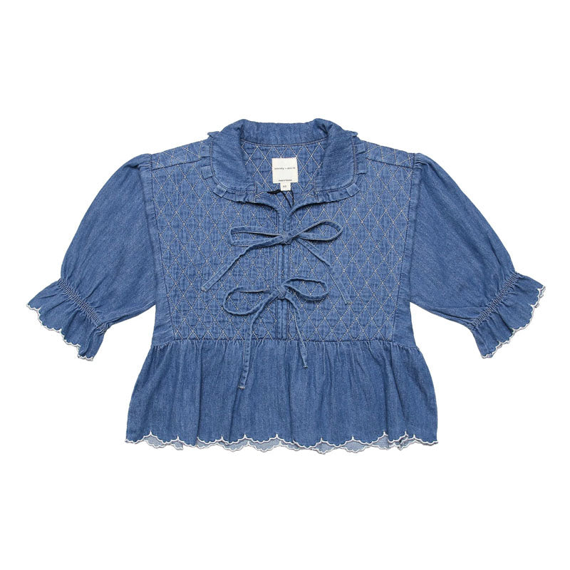 SEVENTY & MOCHI Heidi Blouse in Mid Vintage