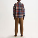 WAX LONDON Whiting Pike Check Overshirt in Rust/Multi