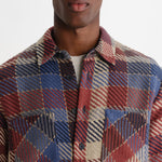 WAX LONDON Whiting Pike Check Overshirt in Rust/Multi