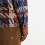 WAX LONDON Whiting Pike Check Overshirt in Rust/Multi
