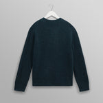 WAX LONDON Wilde Fluffy Wool Crewneck in Teal