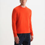 WAX LONDON Wilde Crewneck Fluffy Wool Blend Jumper in Orange