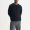 WAX LONDON Wilde Crewneck Fluffy Wool Blend Jumper in Navy