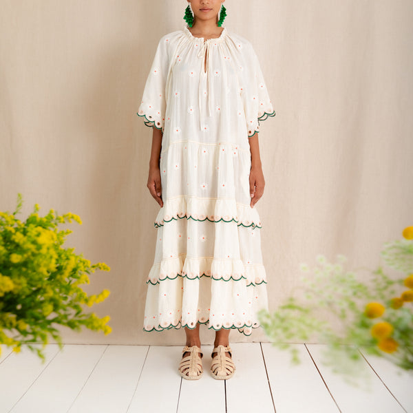 BONTE Winona Dress in Ecru/Multi