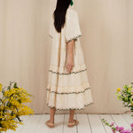 BONTE Winona Dress in Ecru/Multi
