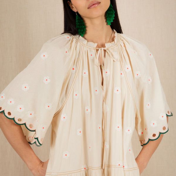 BONTE Winona Dress in Ecru/Multi