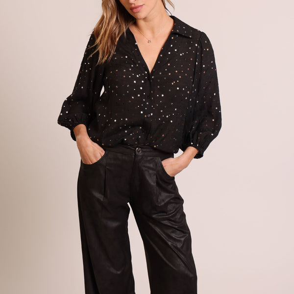 TRAFFIC PEOPLE Charlie Shirt in Black