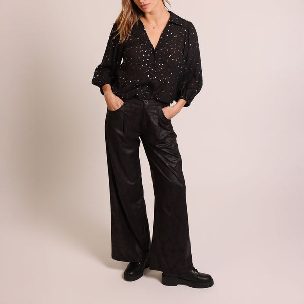 TRAFFIC PEOPLE Charlie Shirt in Black