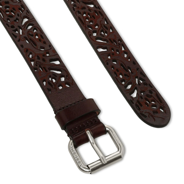 WEEKEND MAX MARA WKAgiunchi Leather Belt in Chocolate