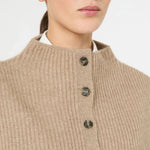 WEEKEND MAX MARA WKApiroga Cashmere Button Up Collar in Beige