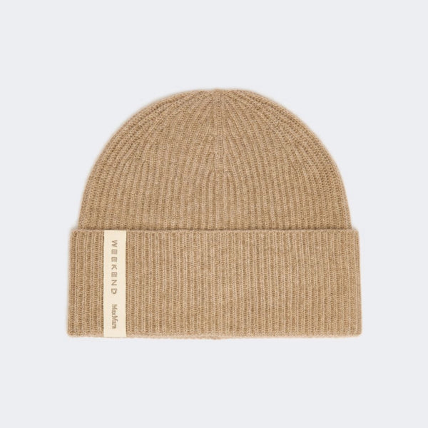 WEEKEND MAX MARA WKAvolonta Cashmere Beanie Hat in Beige