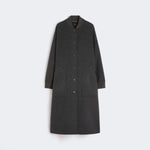 WEEKEND MAX MARA WKDAlamaro Long Wool Coat in Dark Grey