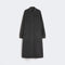 WEEKEND MAX MARA WKDAlamaro Long Wool Coat in Dark Grey